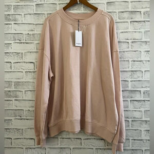 NWT! Men’s Goodfellow & Co. peach eggshell colored relaxed fit sweatshirt XXL